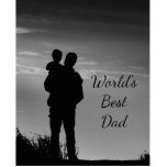 World's Best Dad Motivational Inspirational Standing Photo Sculpture<br><div class="desc">World's Best Dad Motivational Inspirational Quote for your husband or father</div>