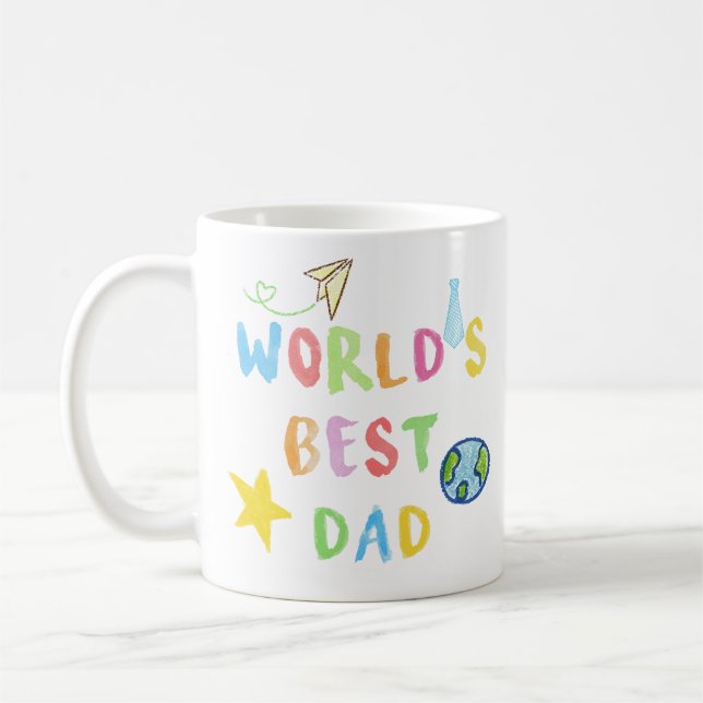 World's Best Dad Mug (Gauche)