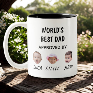 World's Best Dad Mug   Custom Baby Face Mug