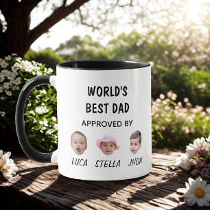 World's Best Dad Mug   Custom Baby Face Mug