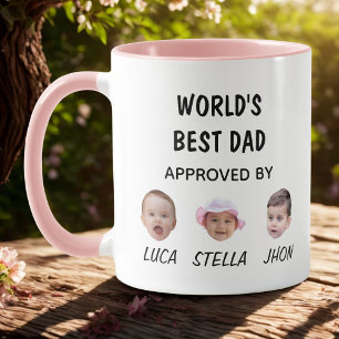 World's Best Dad Mug   Custom Baby Face Mug