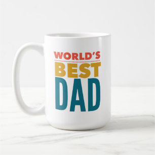 World's best dad multicolor coffee mug