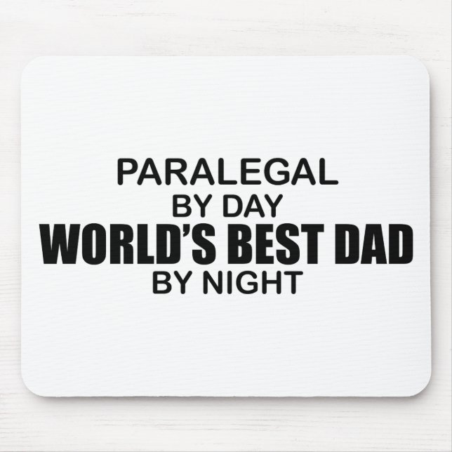 World's Best Dad - Paralegal Mouse Pad (Front)