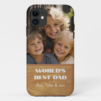 World's Best Dad Personalized Photo iPhone 11 Case