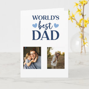 Worlds Best Dad Photo Card Father's Day 2026