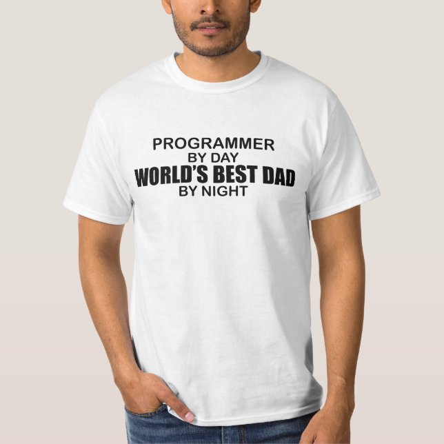 World's Best Dad - Programmer T-Shirt (Front)