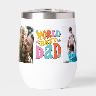  World's Best Dad Retro 2 Photo Collage