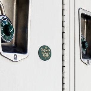 World's Best Dad  Simple Typography Fathers Magnet