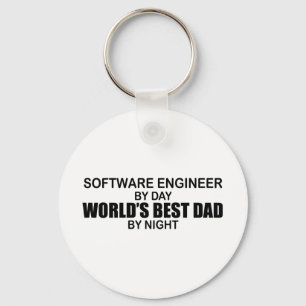 World's Best Dad - Software Engineer Keychain
