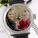 World's Best Dad Stylish Photo Watch<br><div class="desc">World's Best Dad ❤️. Surprise your dad on his birthday, Fathers day or Christmas with a custom photo watch . He can now carry his favourite child with him everywhere he goes . A must have for every dad ! Personalize with your childs photo and name . COPYRIGHT © 2020...</div>