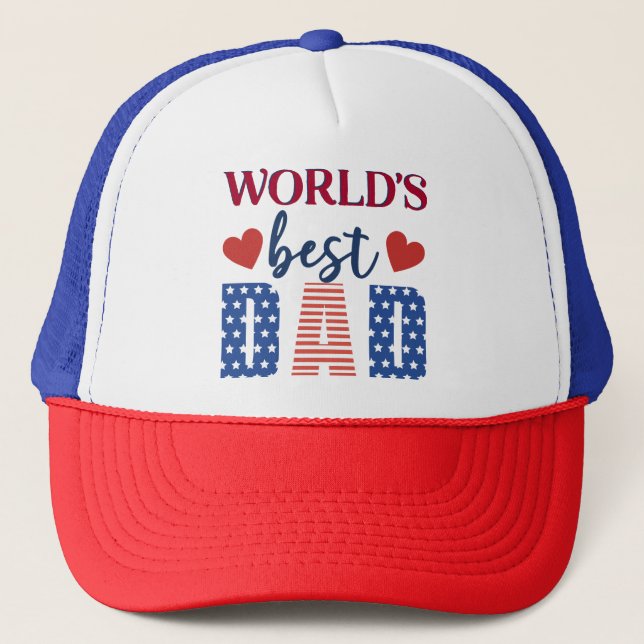 World's Best Dad Trucker Hat (Front)