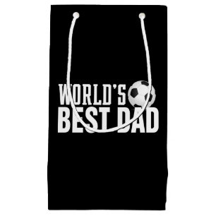 World's Best Dad Typography Soccer Gift Bag