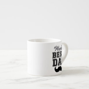 World's best dad with moustache espresso cup