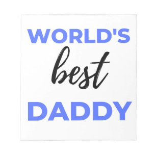 World's Best Daddy bl Notepad