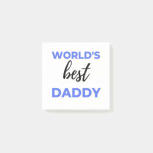 World's Best Daddy bl Post-it Notes