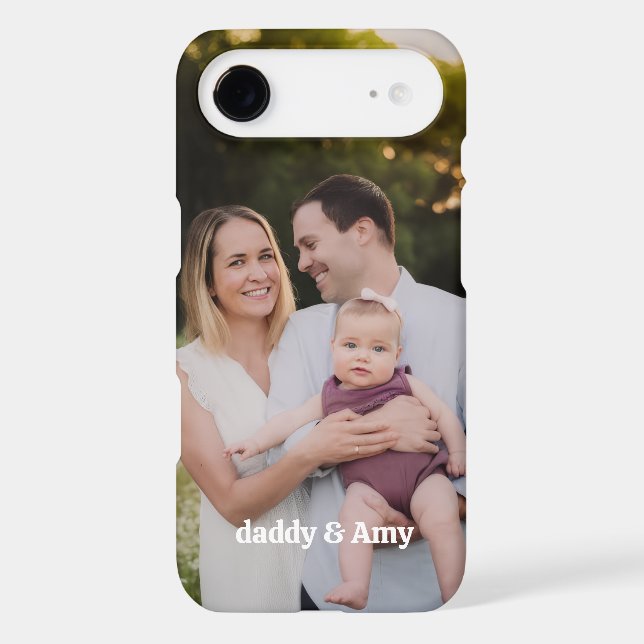 Worlds Best Daddy Custom Name & Photo Stylish  (Back)