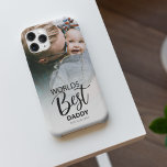 Worlds Best Daddy | Photo iPhone 11 Case<br><div class="desc">Looking for a unique gift for Dad, perfect for fathers day, birthdays or just to say I love you! This simplistic modern design features typography text which reads 'WORLDS BEST DADDY' and your favourite photo. The editable text font style, can be changed by clicking on the customize further link after...</div>