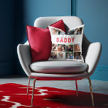 Worlds Best Daddy | Photo Collage Throw Pillow<br><div class="desc">Are you searching for the perfect gift? Look no further than this unique 12-photo collage pillow! Show your love and appreciation for the special Fathers, Daddy, Dads, Papas, and step or bonus parents in your life. Customize the pillow with a template that reads "World's Best Daddy" and includes the names...</div>