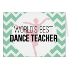 World's Best Dance Teacher - Mint Chevron