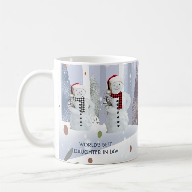World's Best Daughter In law Christmas    Coffee Mug (Left)