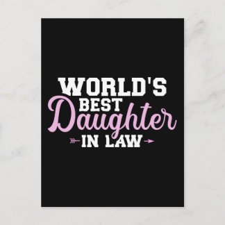 World's best daughter-in-law postcard