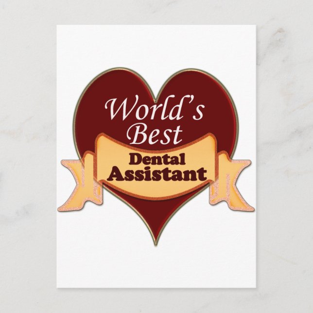 World's Best Dental Assistant Postcard (Front)