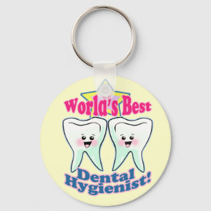 Worlds Best Dental Hygienist Keychain