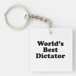 World's Best Dictator Keychain