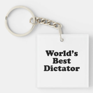 World's Best Dictator Keychain