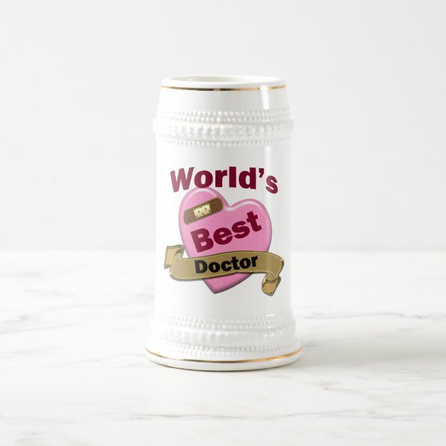 World's Best Doctor Beer Stein (Center)