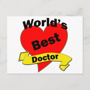 World's Best Doctor Postcard
