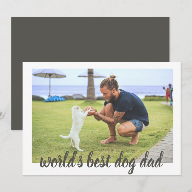 World's Best Dog Dad Card (Front/Back)