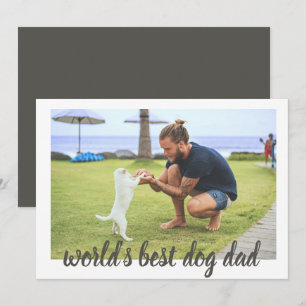 World's Best Dog Dad Card