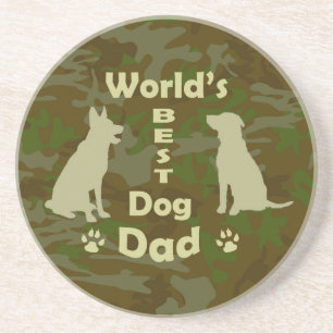 World's Best Dog Dad Coaster