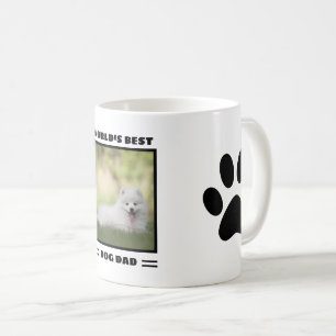 World's Best Dog Dad Custom Photo Personalized Coffee Mug