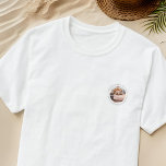 World's Best Dog Dad Elegant Simple Custom Photo T-Shirt<br><div class="desc">This simple and classic design is composed of serif typography and add a custom photo.</div>