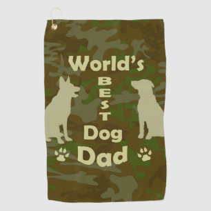 World's Best Dog Dad Golf Towel