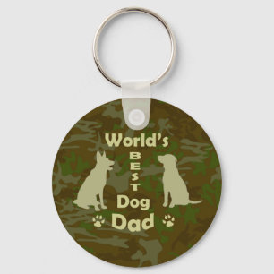 World's Best Dog Dad Keychain