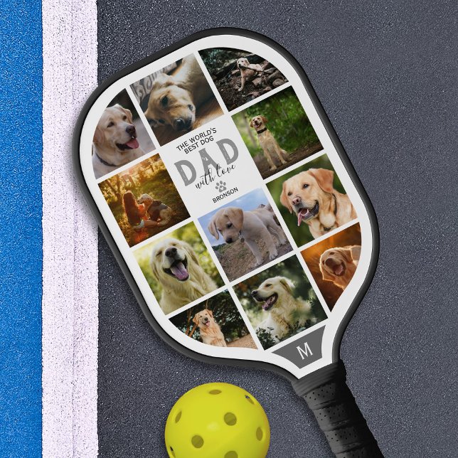 World's Best Dog Dad l Father's Day Pickleball Paddle (Creator Uploaded)