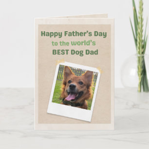 World's Best Dog Dad Personalized Father's Day Card