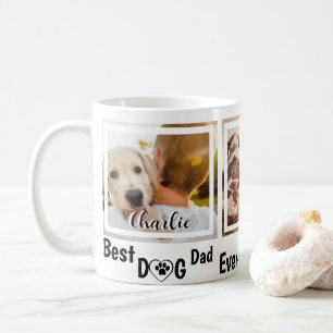 World's Best Dog Dad Personalized Pet Photo Coffee Mug