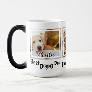 World's Best Dog Dad Personalized Pet Photo Magic Mug