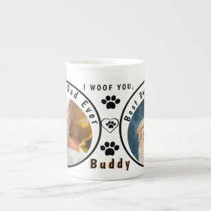 World's Best Dog Dad Personalized Pet PhotOSpecial Bone China Mug