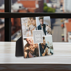 'Worlds Best Dog Dad' Photo Collage Plaque