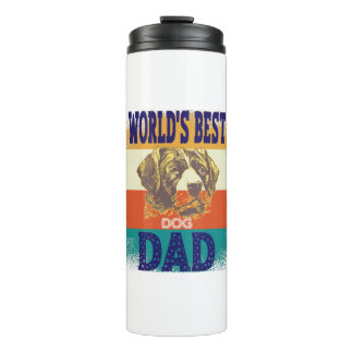 world's best dog dad thermal tumbler