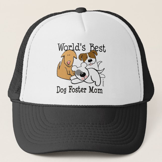 World's Best Dog Foster Mom Trucker Hat (Front)