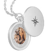 World's Best Dog Mom Classic Simple Photo Locket Necklace (Front Left)