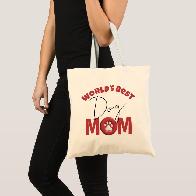 World's Best Dog Mom Tote Bag (Front (Product))