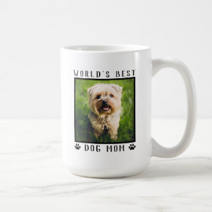 World's Best Dog Mom with Your Dog's Photo Coffee Mug