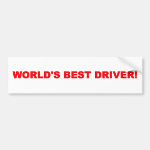 World's Best Driver Bumper Sticker